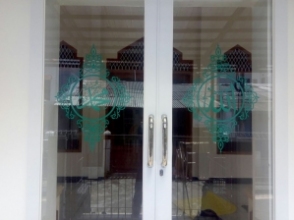 sticker sandblast motif bandung